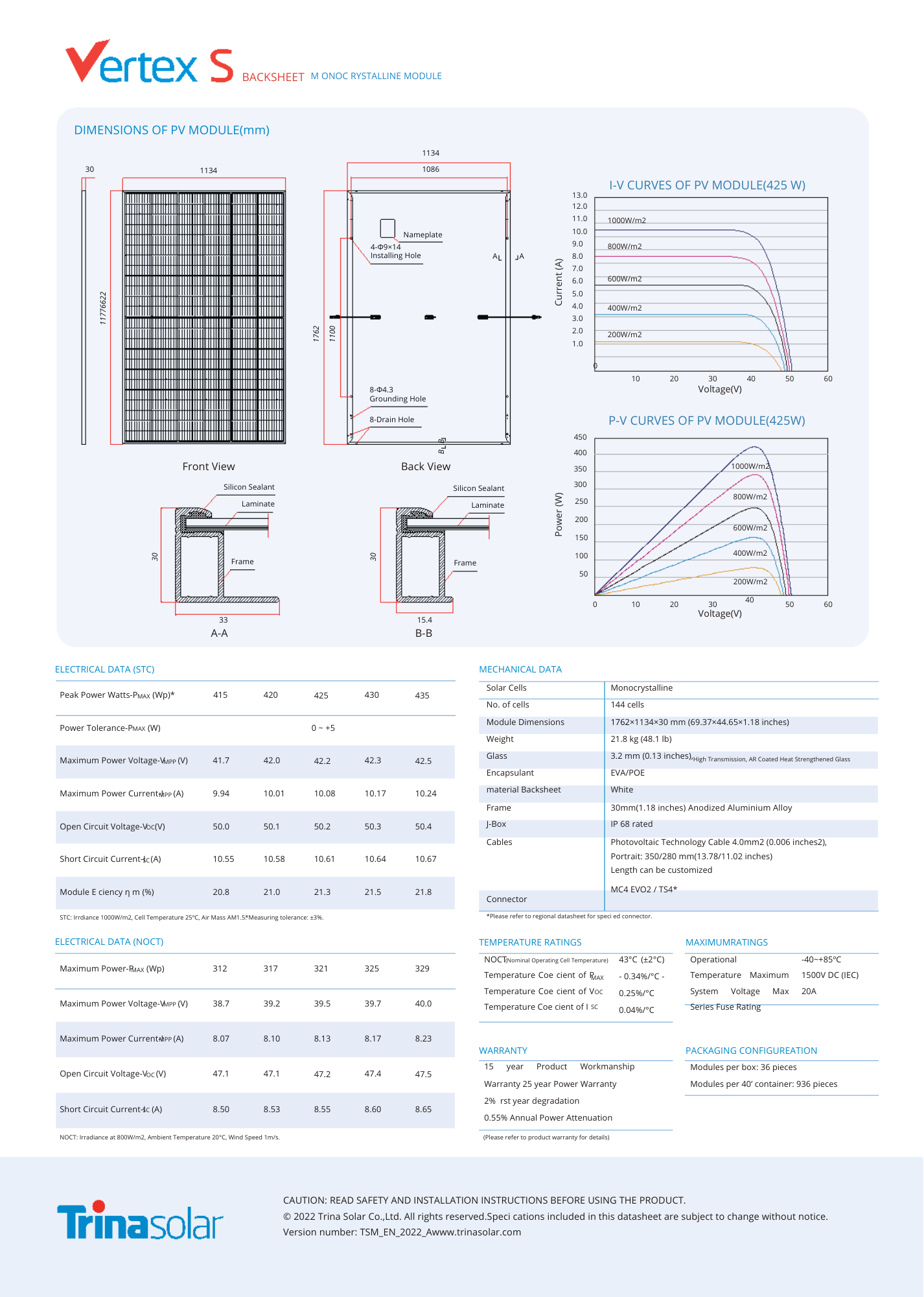 Trina Residential Solar Panel