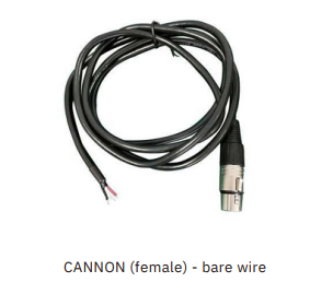 Audio Cable LQ-AC12 CANNON (female) - Bare Wire 1.2m