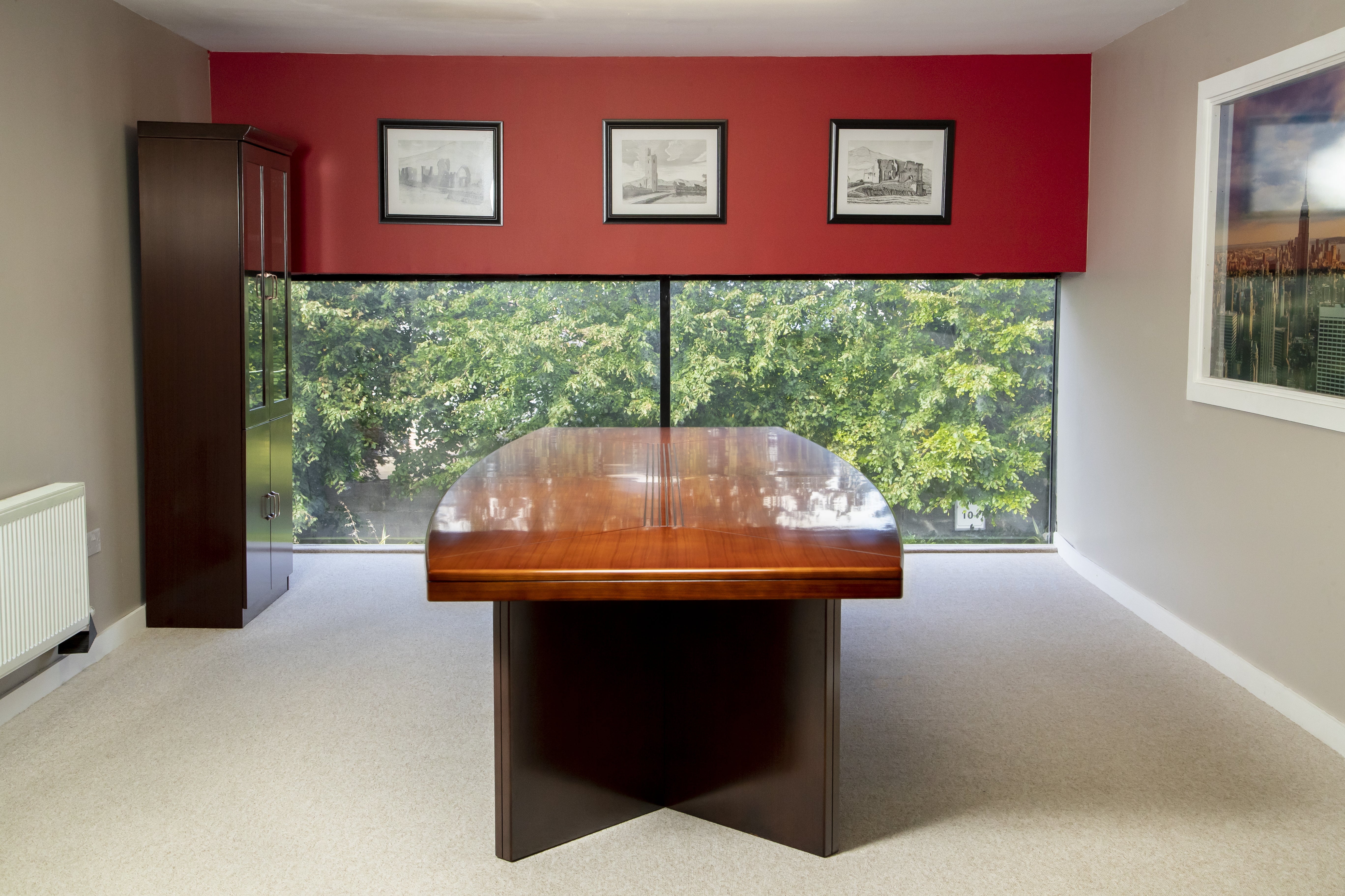 3.2m Shelbourne Walnut Veneer Boardroom